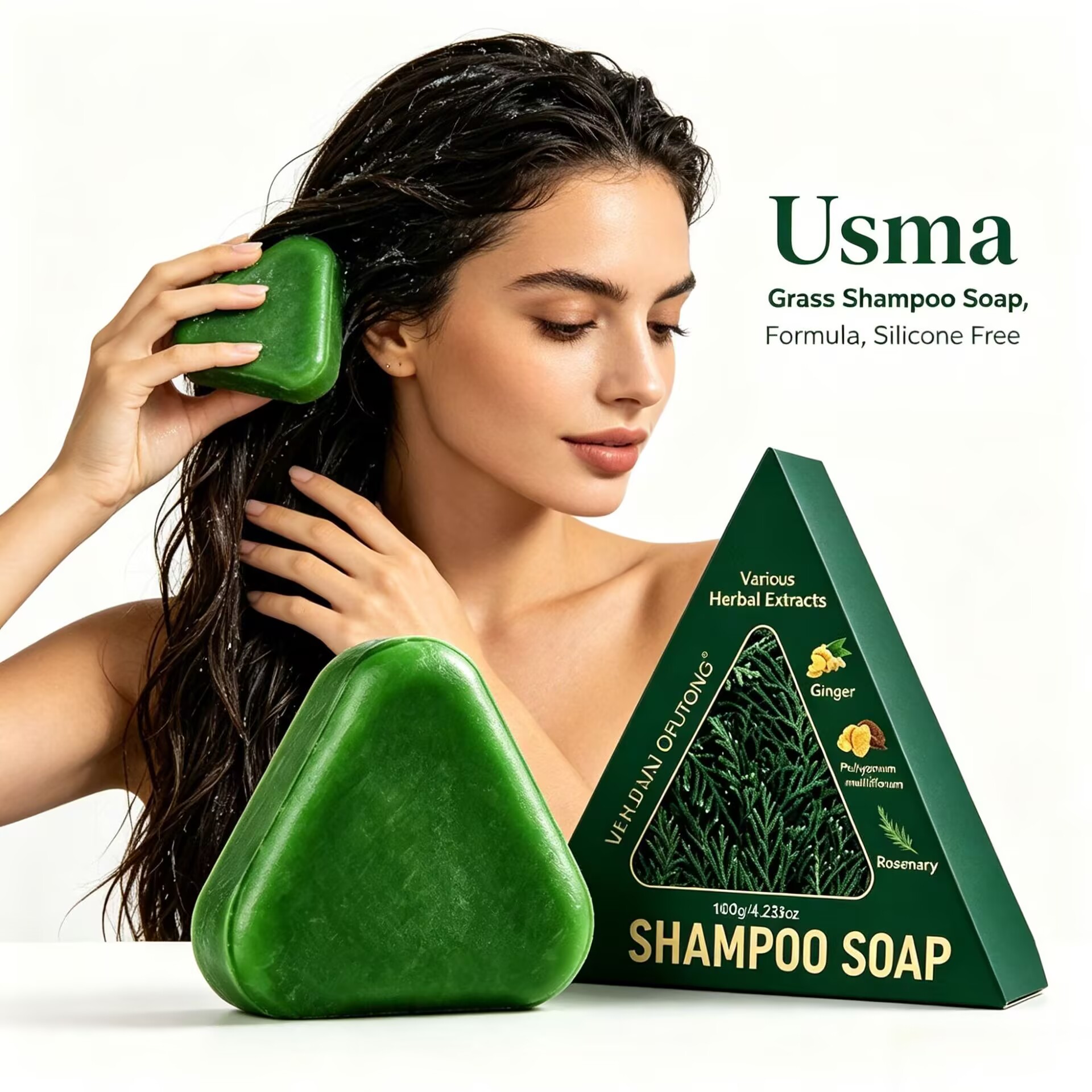 New Usman Shampoo Soap Nourish - Hair Care Dandruff recension och pris